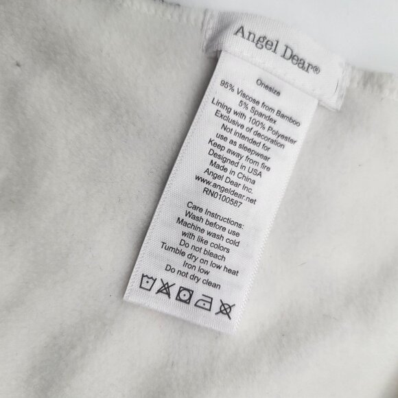 Angel Dear Animal Print Bib Brown Black White One size Baby - Picture 3 of 4